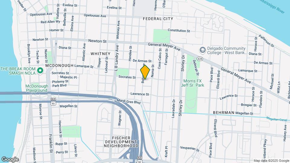 1418 Behrman Ave Mapa y Detalles de la Ubicación
