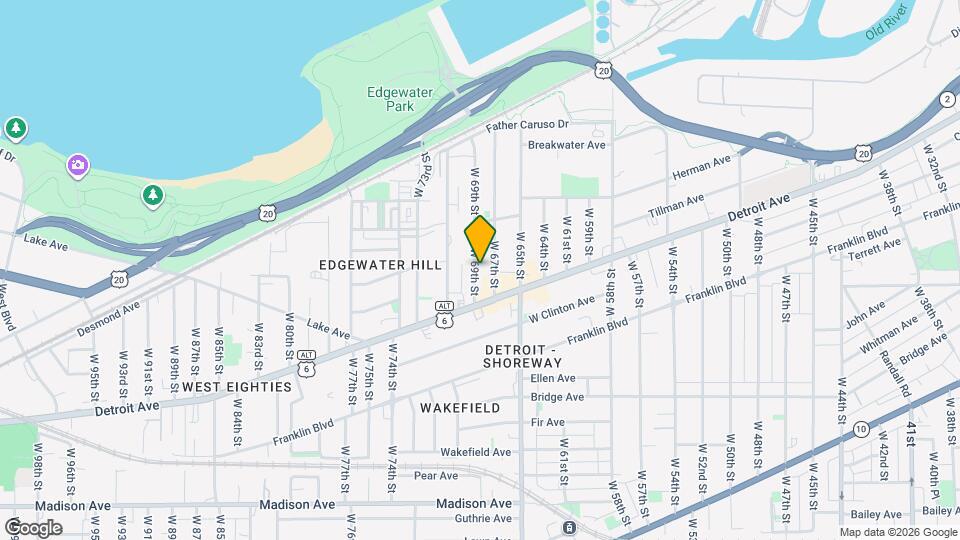 1357 W 69th St Map and Location Details