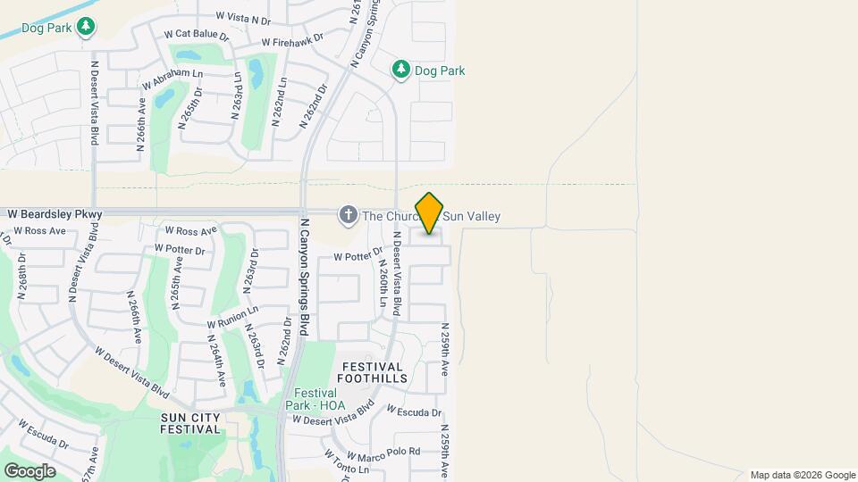 25954 W Potter Dr Mapa y Detalles de la Ubicación