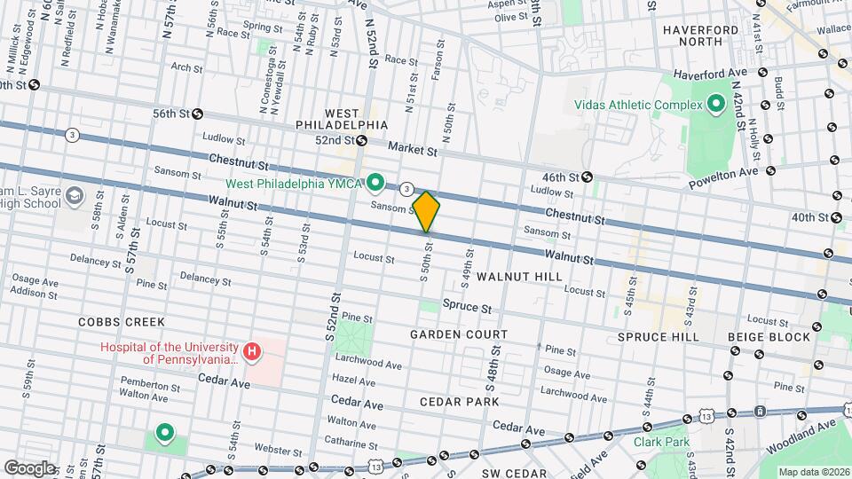 5002 Walnut St Map and Location Details