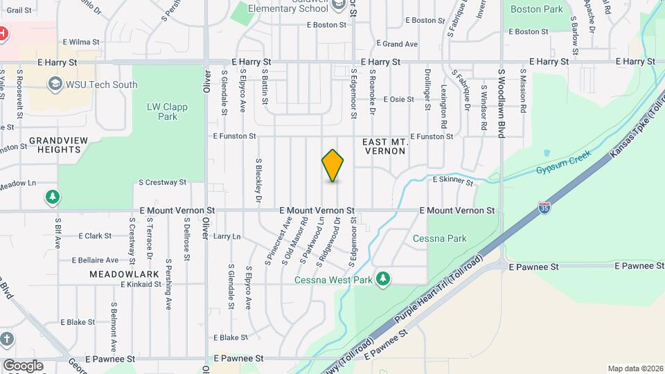 1921 S Ridgewood Dr Map and Location Details