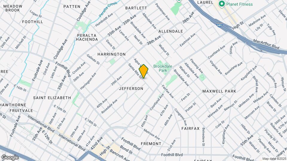 4076 Santa Rita St Map and Location Details