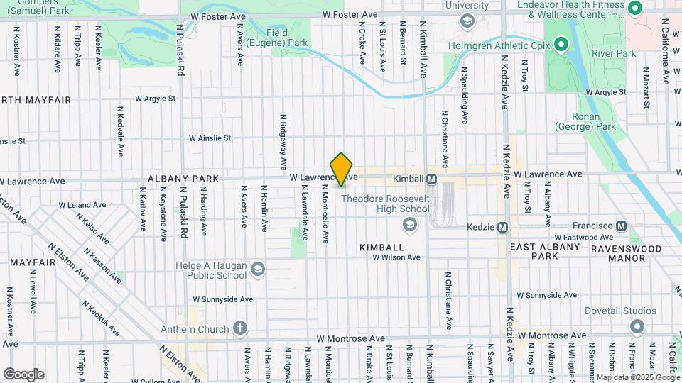 4736 N Central Park Ave Map and Location Details