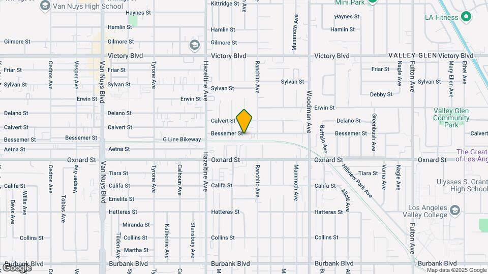 13932 Bessemer St Mapa y Detalles de la Ubicación
