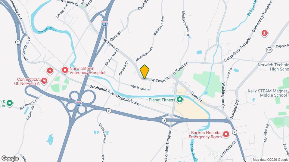 46 W Town St Map and Location Details