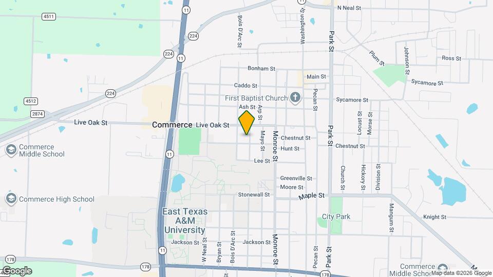 1613 Campbell St Map and Location Details