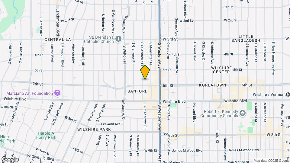 544 S St Andrews Pl Map and Location Details