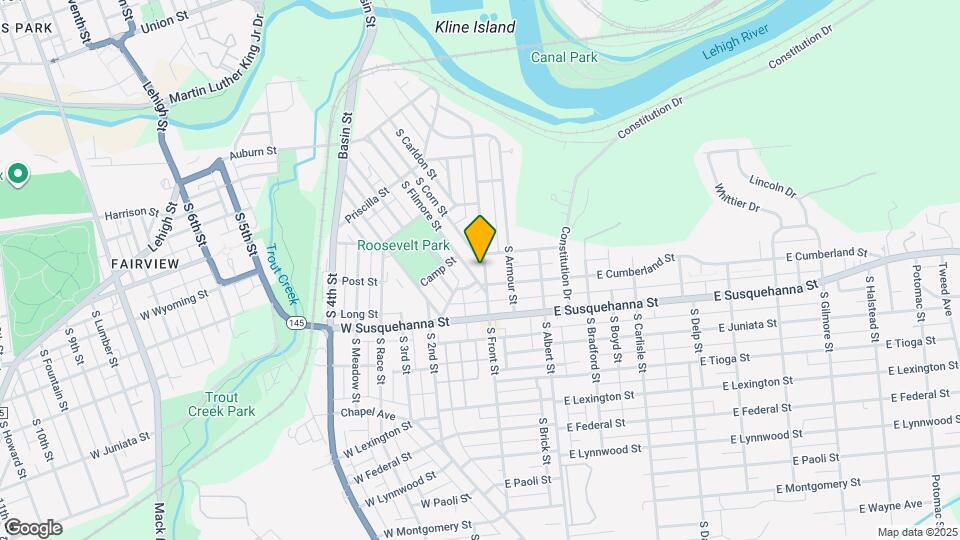 931 S Filmore St Map and Location Details