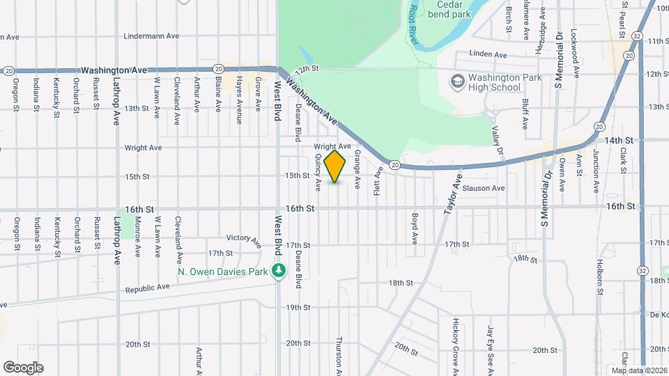 1516 Thurston Ave Map and Location Details