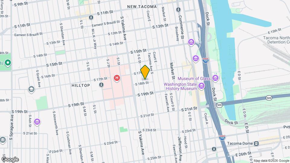 1723 S G St Map and Location Details