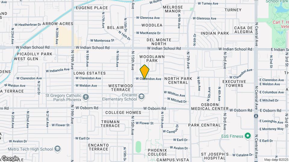 1311 W Clarendon Ave, Unit 1 Map and Location Details