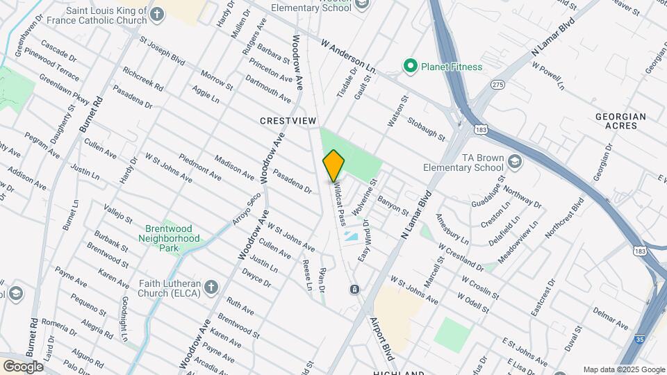 7602 Wildcat Pass Map and Location Details