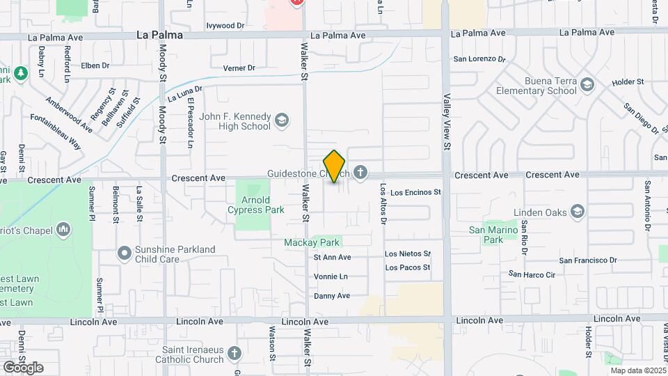 5582 Crescent Ave Mapa y Detalles de la Ubicación
