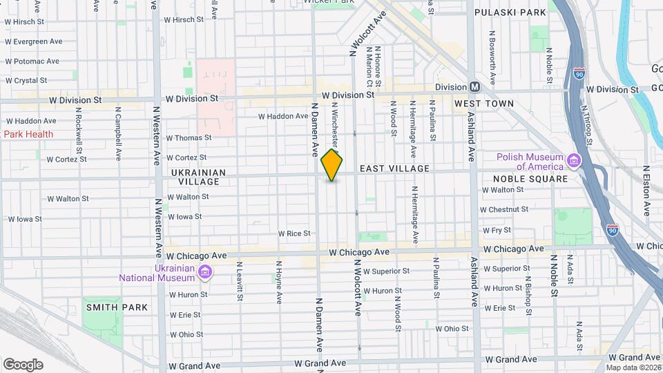 944 N Winchester Ave, Unit J07P Map and Location Details