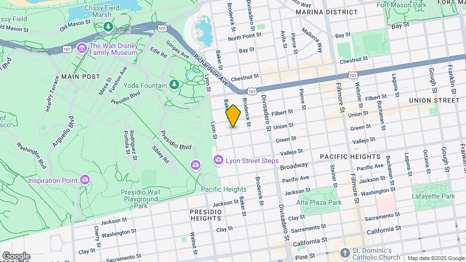 2710 Baker St Map and Location Details
