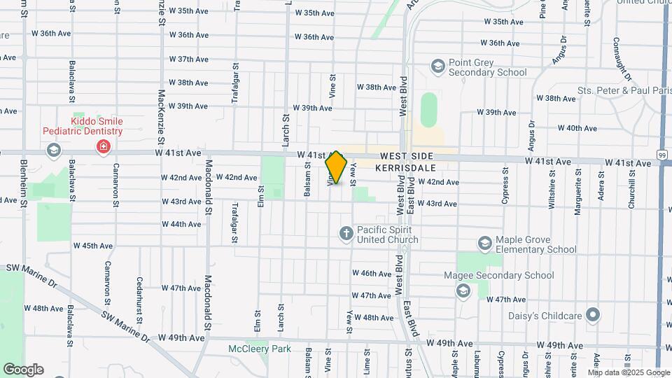 5850 Vine St Map and Location Details
