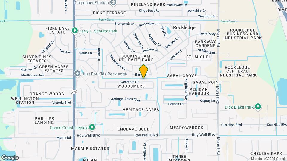986 Sycamore Dr Map and Location Details