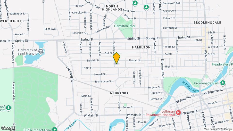 1510 High St Map and Location Details