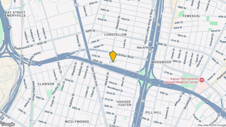 880 36th St Map and Location Details