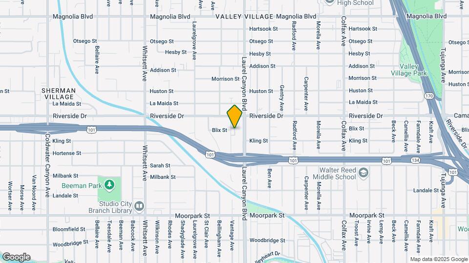 4722-4726 Vantage Ave Map and Location Details