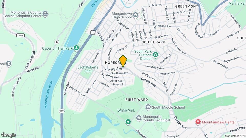 658 Dorsey Ave Map and Location Details