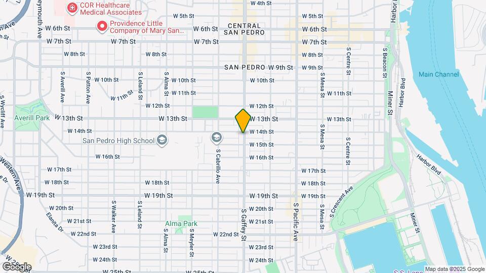 1417 S Gaffey St, Unit 1417 Map and Location Details