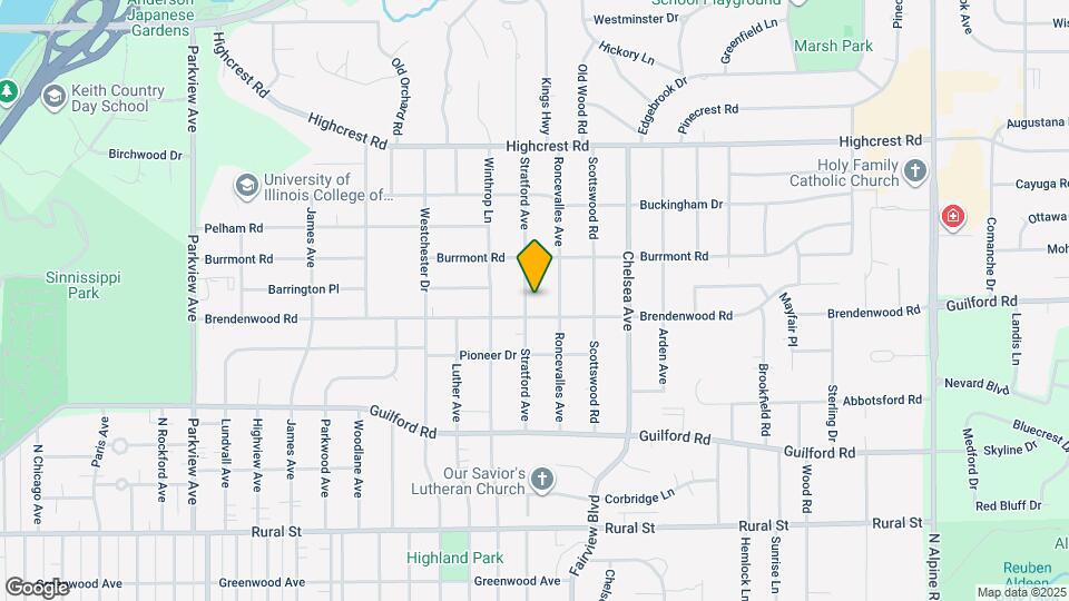 1211 Stratford Ave Map and Location Details