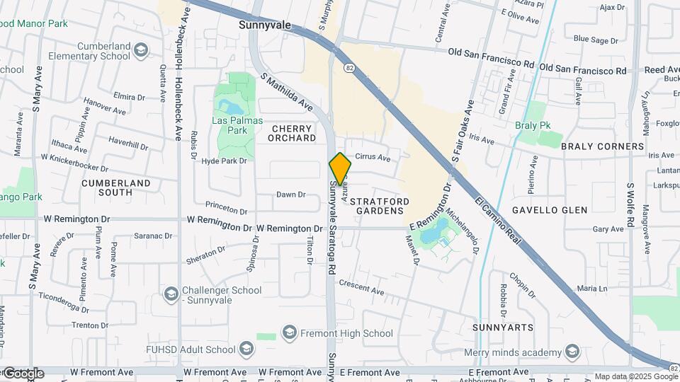 935 Azure St Map and Location Details