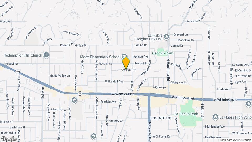 9282 Gordon Ave Mapa y Detalles de la Ubicación