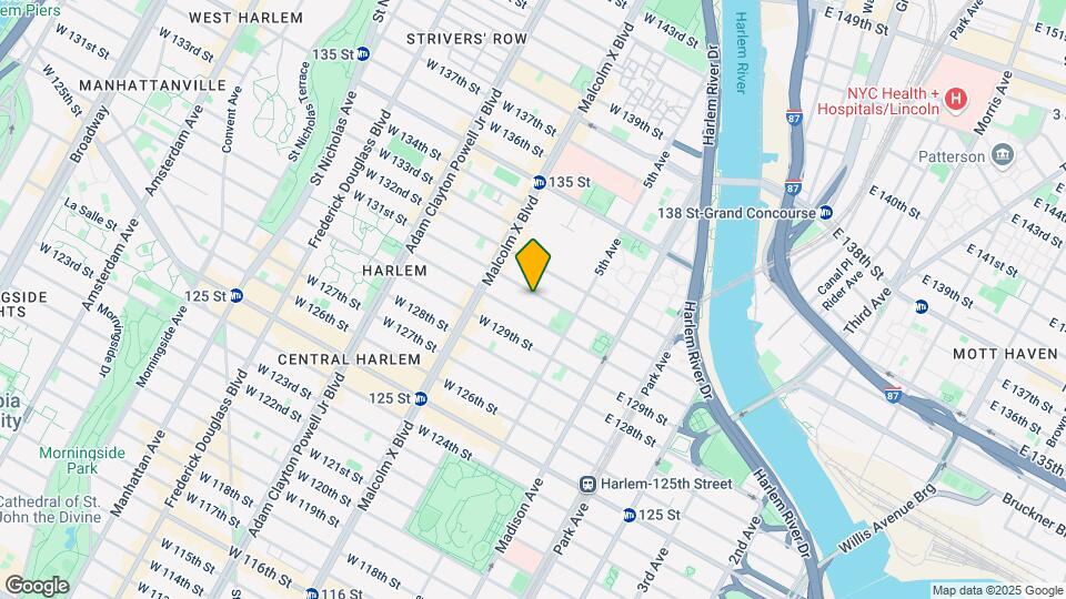 32 W 131st St Map and Location Details