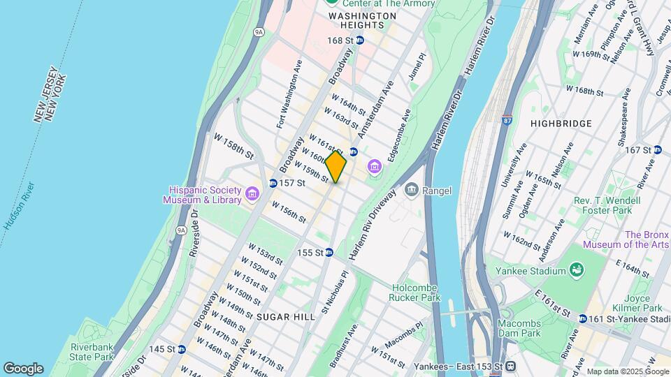 498 W 159th St Map and Location Details
