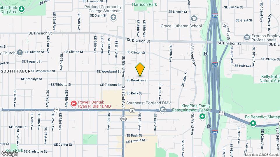 8369 SE Brooklyn St Map and Location Details