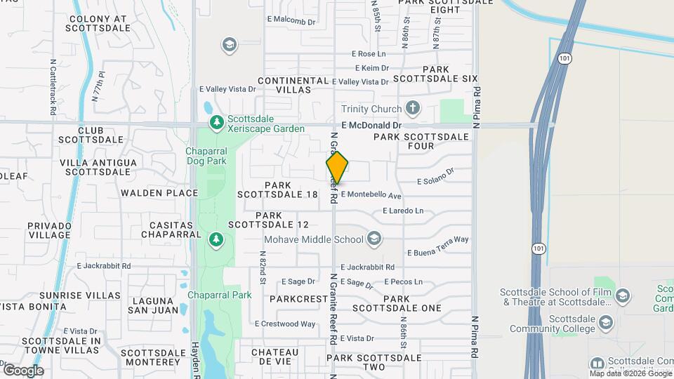 5805 N Granite Reef Rd Map and Location Details