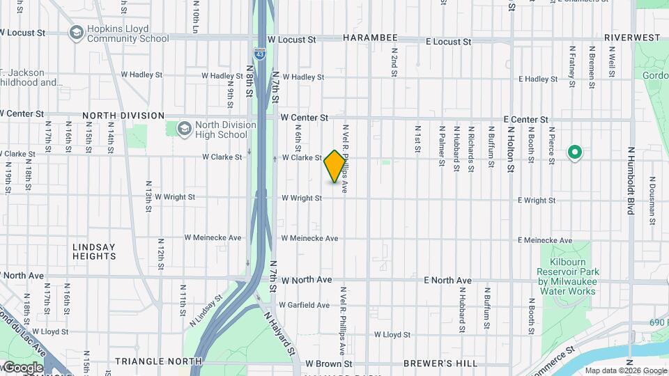 2519 N Vel R Phillips Ave, Unit 2519A Upper Mapa y Detalles de la Ubicación