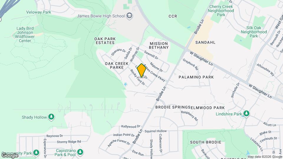 3700 Rocky Ford Dr Map and Location Details
