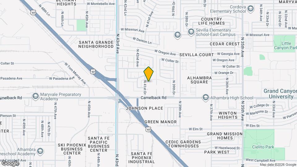 4056 W Mesquite Ln Map and Location Details