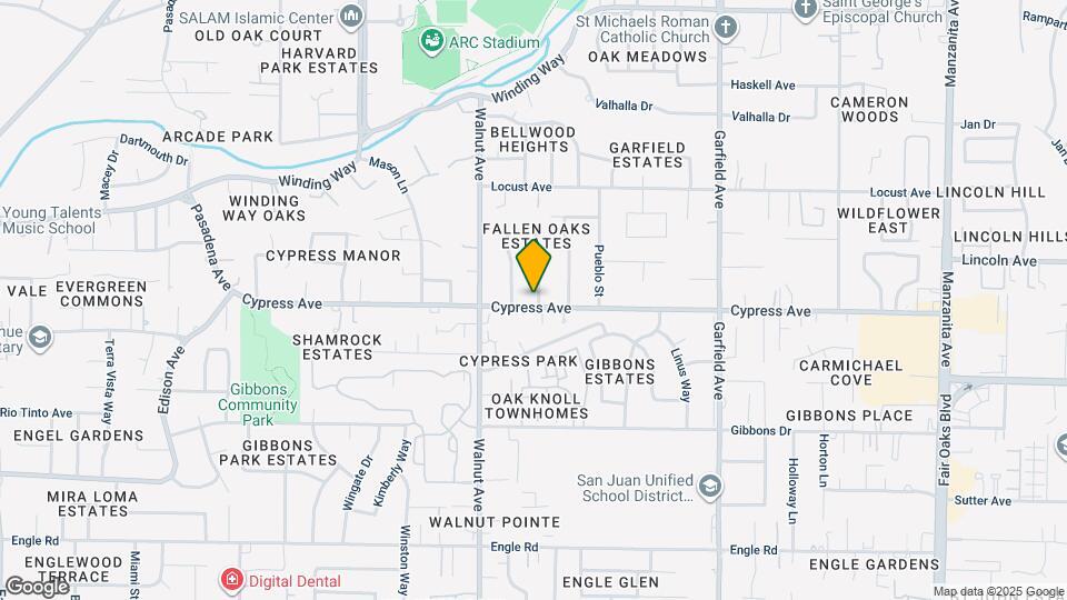 4111 Tyrone Way Map and Location Details