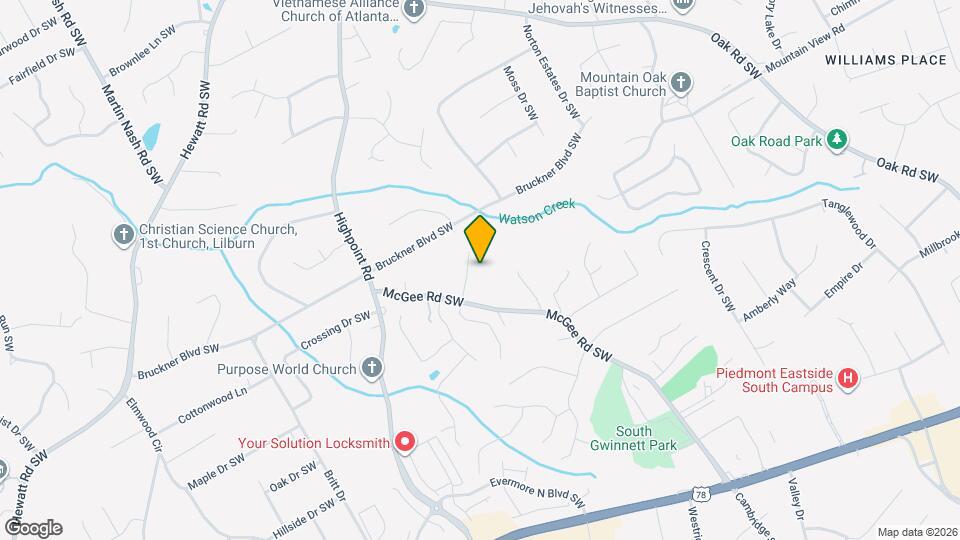 1840 Lisa Springs Dr SW Map and Location Details