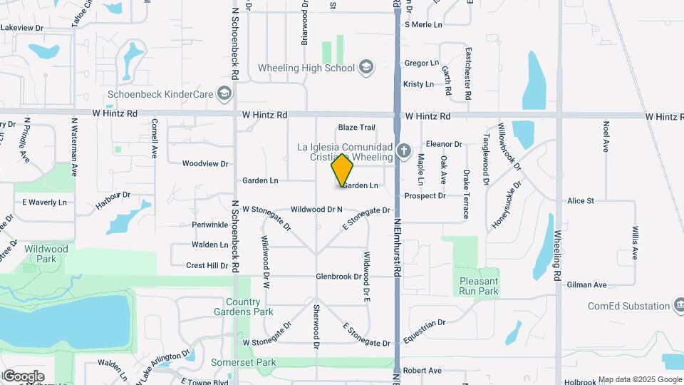 963 Garden Ln Map and Location Details