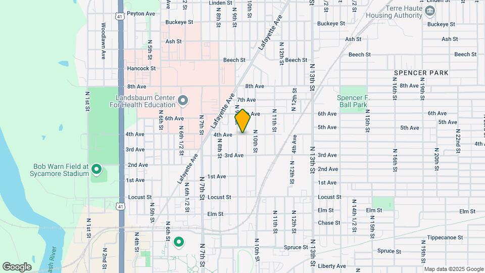 1143 N 9th St Map and Location Details