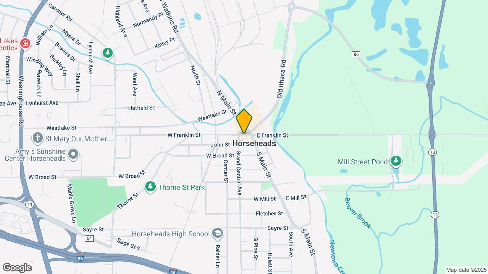 123 W Franklin St Map and Location Details