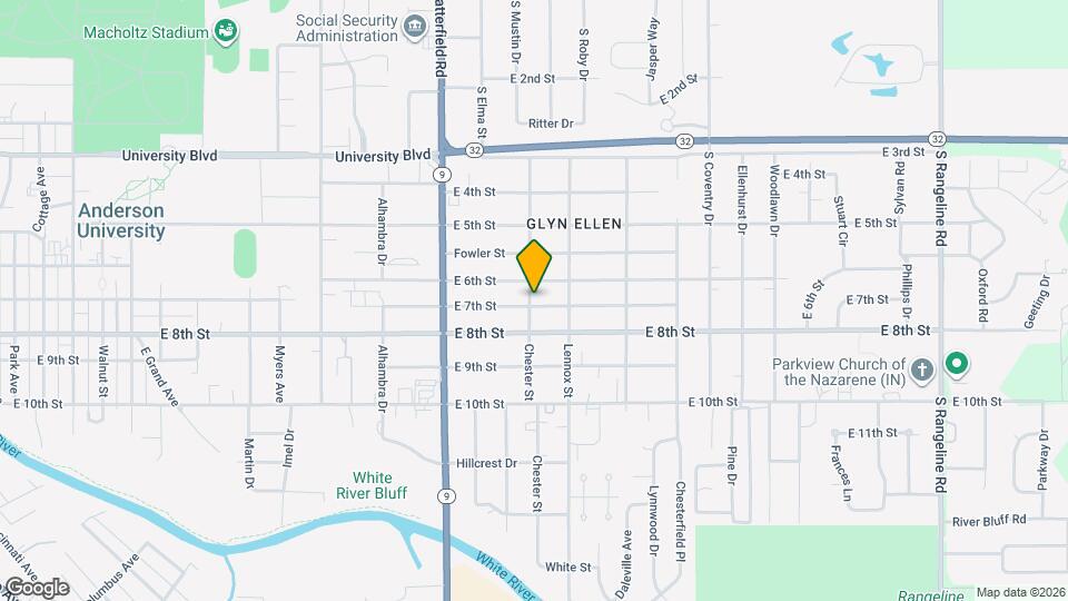 630 Chester St Mapa y Detalles de la Ubicación