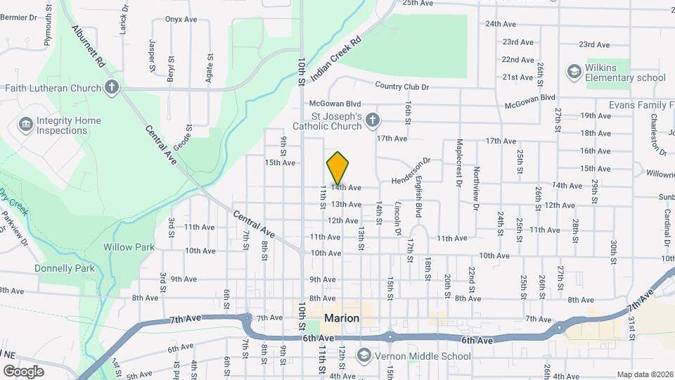 1398 12th St Map and Location Details