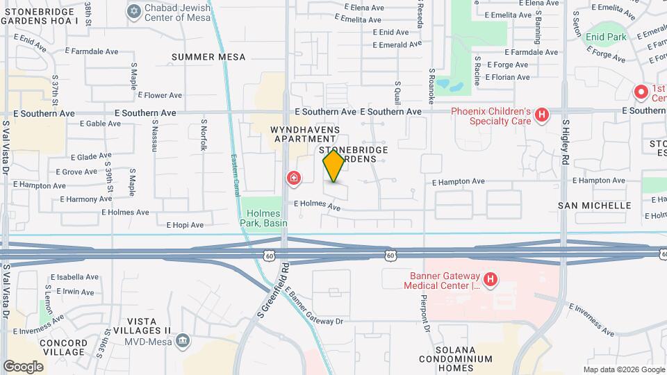 4527 E Hampton Ave Map and Location Details