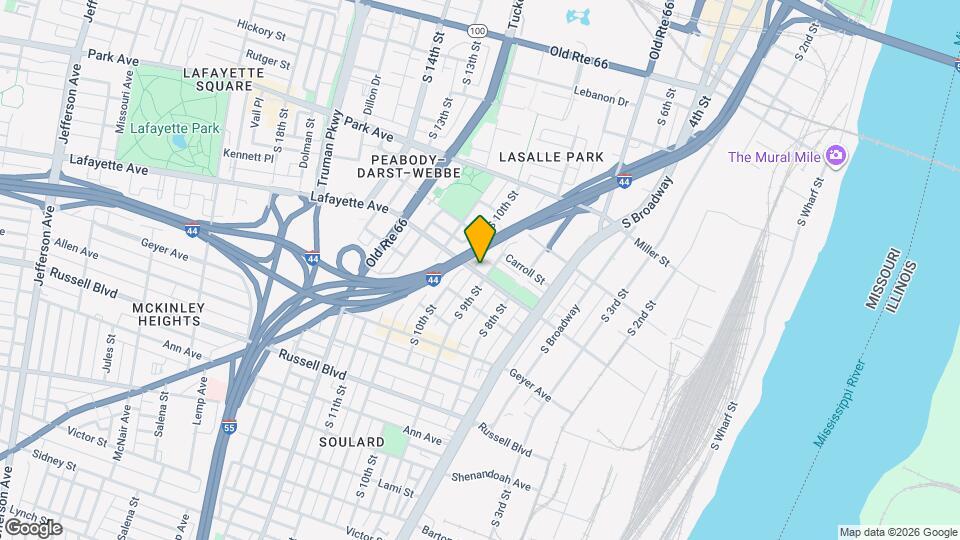 1627 S 9th St Map and Location Details