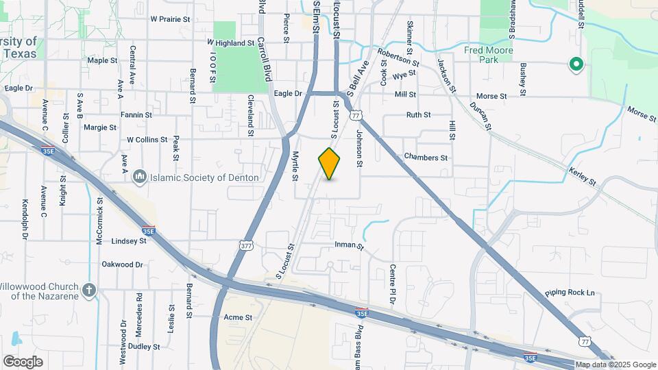 NTX Denton Map and Location Details