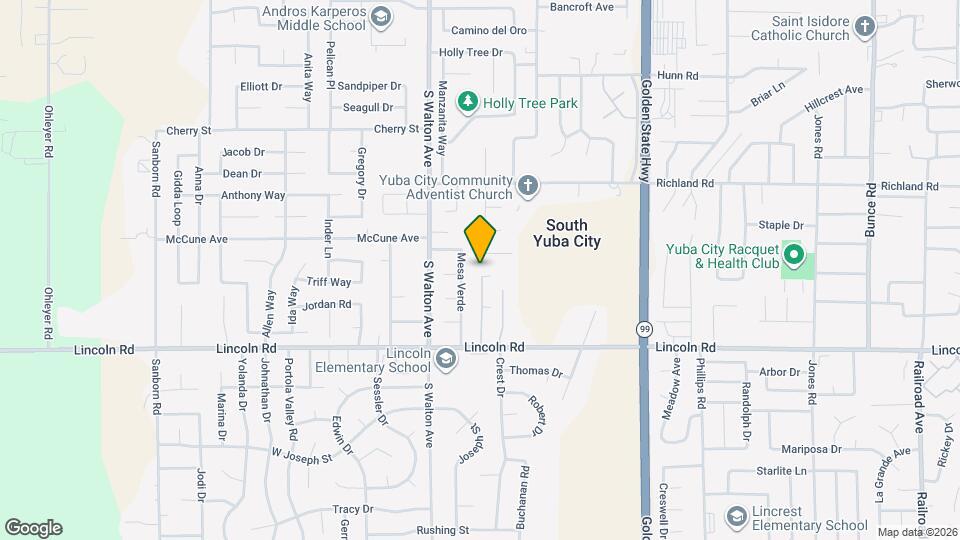 1529 Lincoln Rd Map and Location Details