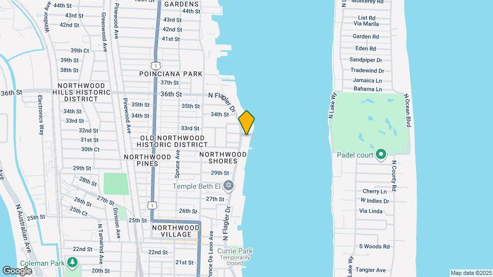 3304 N Flagler Dr Map and Location Details