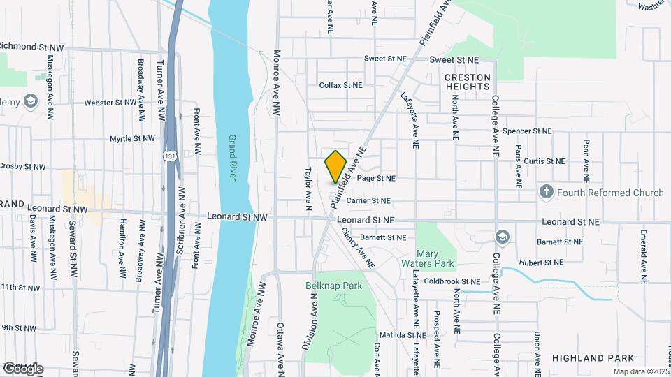 1247 Plainfield Ave NE Map and Location Details
