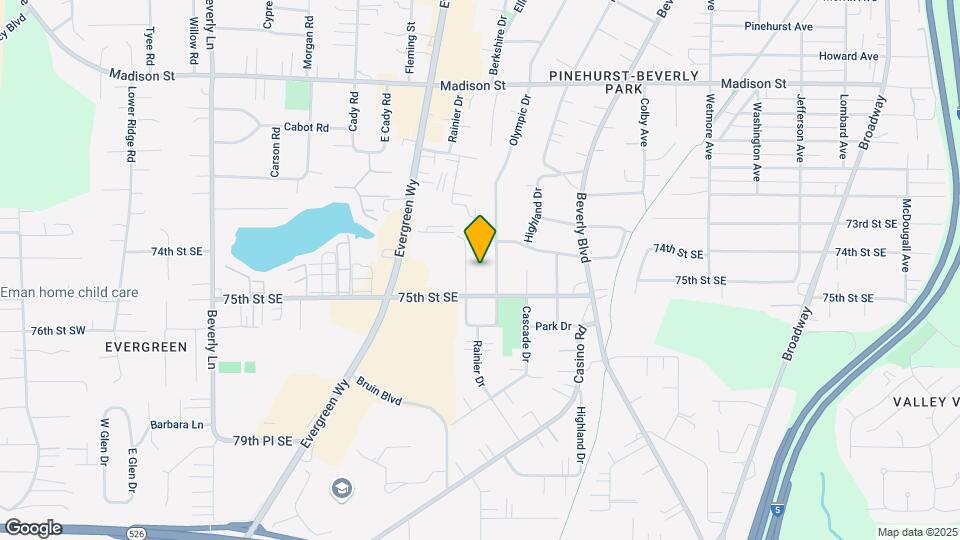 7347 Rainier Dr Mapa y Detalles de la Ubicación